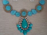 Maxi colar Azul